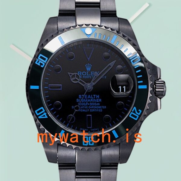 Rolex Submariner Mens 40mm BLSTEALTH Automatic Black Dial: A Timeless Masterpiece