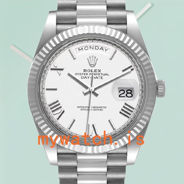 Rolex Day-Date m228236-0010 Mens 40mm White Dial: Genuine vs. Replica