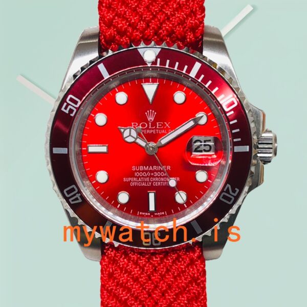 Rolex Submariner 40mm Mens 116610Coke Automatic Knitted Strap: Genuine vs. Replica