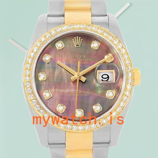 Rolex Datejust 116243BKMDO Mens 36mm Mother of Pearl: Genuine vs. Replica Analysis
