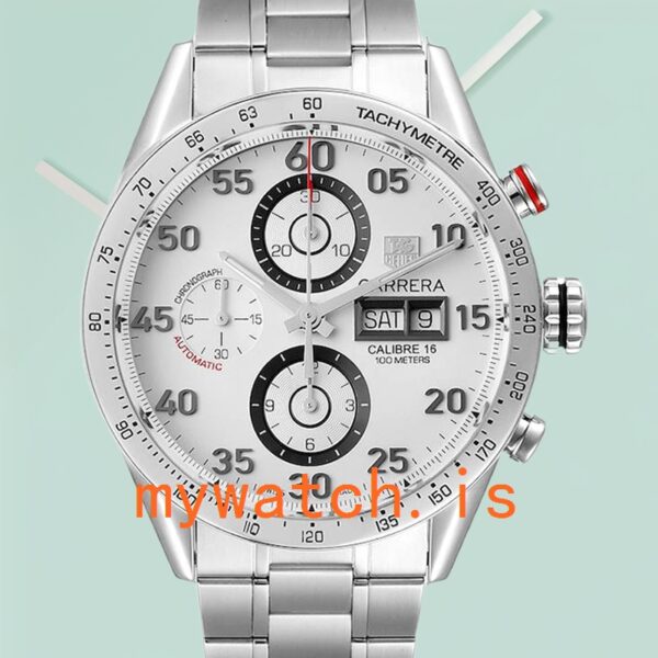 Tag Heuer Carrera Mens 43mm CV2A11 White Dial Silver-tone: Authentic vs. Replica