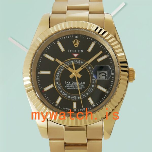 Rolex Sky-Dweller Mens 326938BKSO 42mm Automatic Stainless Steel: Authentic vs. Replica