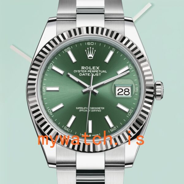Rolex Datejust Men’s 41mm M126334-0027 Silver-tone Automatic: Genuine vs. Replica