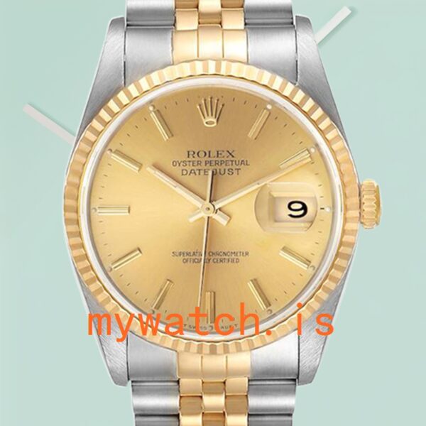 Rolex Datejust 16233CSJ 36mm Mens Silver-tone: Genuine vs. Replica