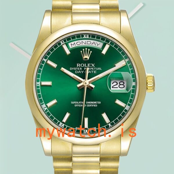 Rolex Day-Date Men’s 36mm m118208-0349 Gold-tone Automatic: A Timeless Masterpiece