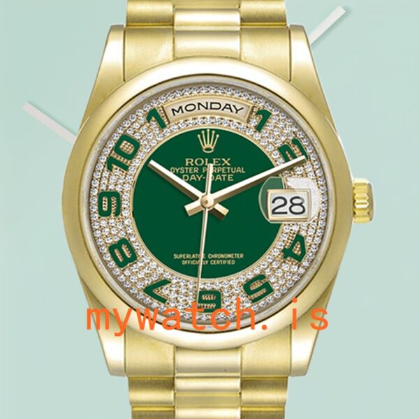 Rolex Day-Date 36mm Mens 118208 Gold-tone: A Symbol of Luxury and Precision