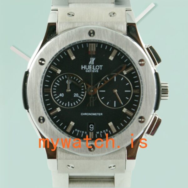 Hublot Classic Fusion ClassicFusionBK005 Mens 44mm Silver-tone Stainless Steel: Genuine vs. Replica