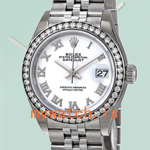 Rolex Datejust m279384rbr-0019 Ladies 28mm Automatic: Genuine vs. Replica